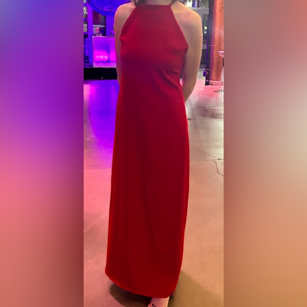 Beautiful Backless Red Dress (size 4)